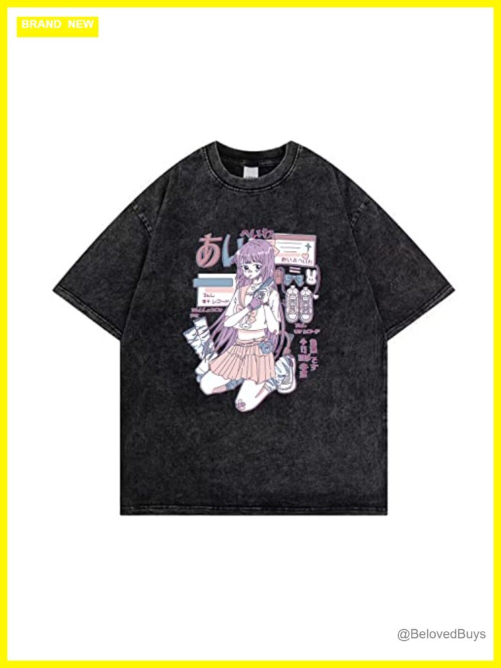 Women's Gothic Anime Print Harajuku Summer T-Shirt | 100% Cotton
